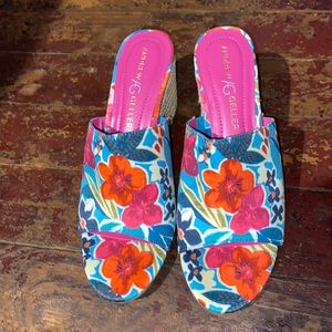 Andrew Geller Floral Heels